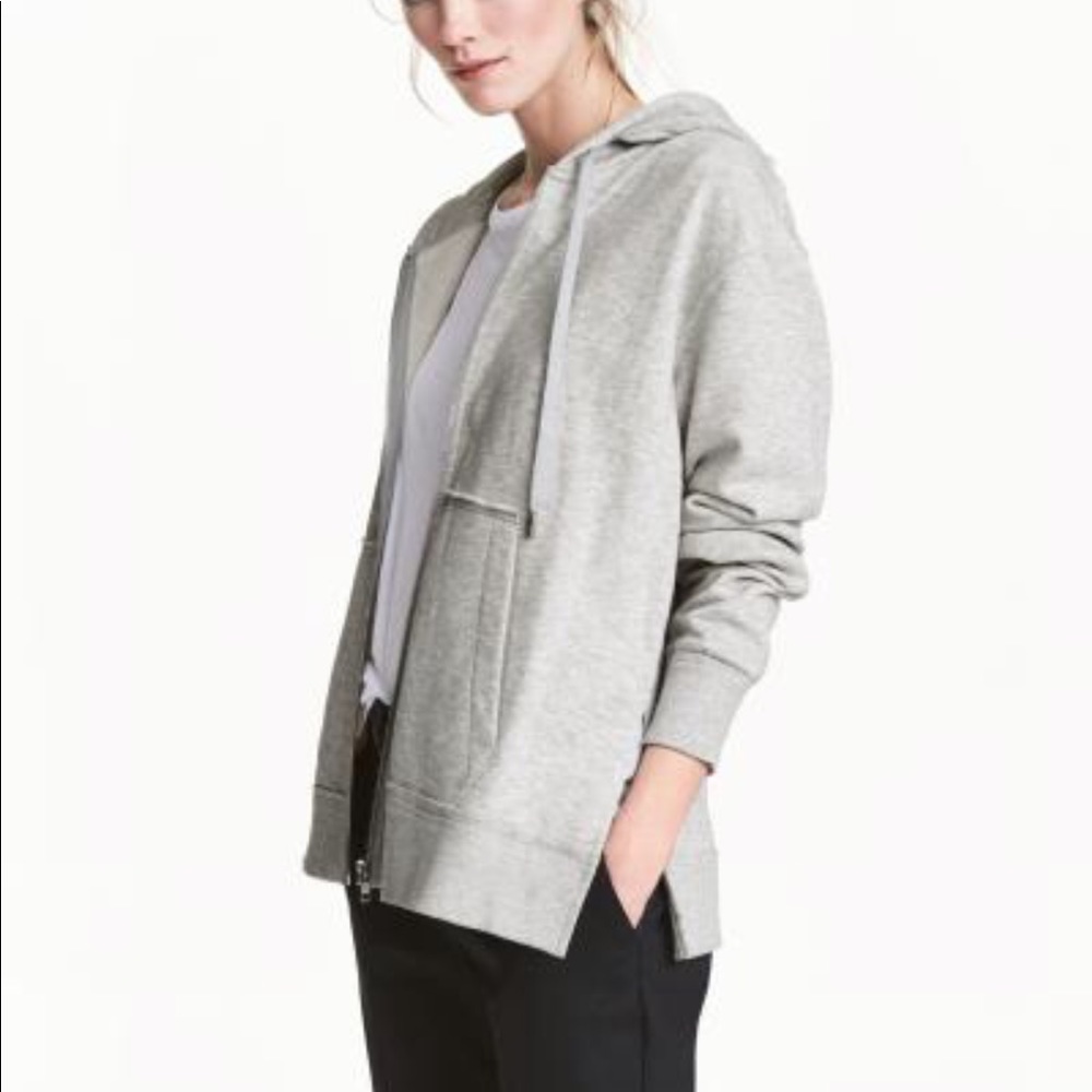 • H&M • oversized gray hoodie